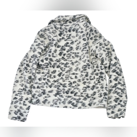 NWT Cupcakes And Cashmere Moto-Styled Knit Bracken Jacket Animal Print Medium - Picture 4 of 8
